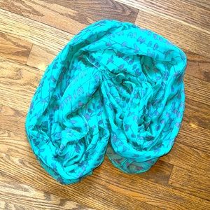Turquoise circular/infinity scarf